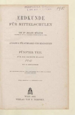 Teil 5 = 6. Klasse, [Schülerband]: [Teil 5 = 6. Klasse, [Schülerband]]