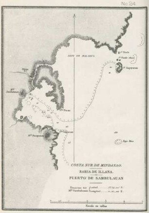 No. 24. Puerto de Sambulauan, Bahia de Illana, Costa sur de Mindanao