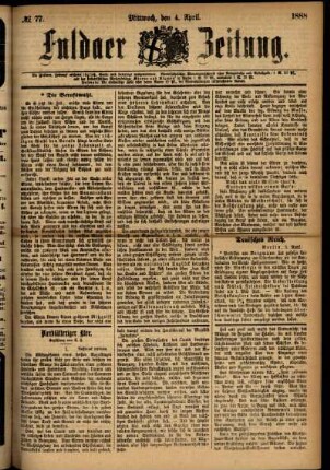 Ausgabe vom Mittwoch, den 04. April 1888.