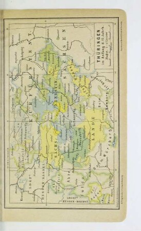 Thüringen im Anfang d. 17. Jahrh.