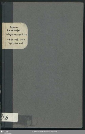 1905: Mitglieder-Verzeichnis