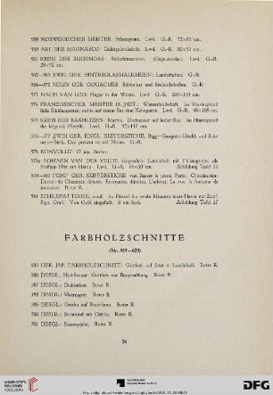 Farbholzschnitte (Nr.585-629)