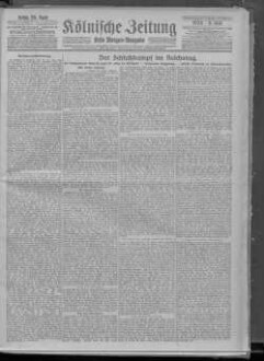 Kölnische Zeitung. 1803-1945