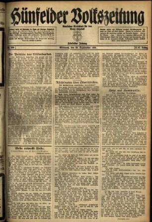 Ausgabe vom Mittwoch, den 28. September 1921.
