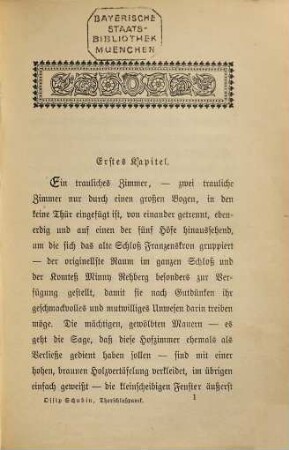 Thorschlußpanik : Erzählung von Ossip Schubin