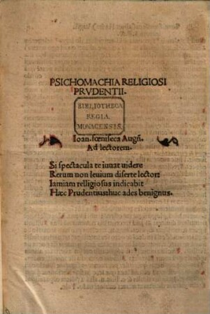 Psichomachia Religiosi Prvdentii