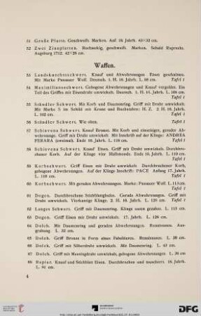 Waffen (Nr. 53-74)