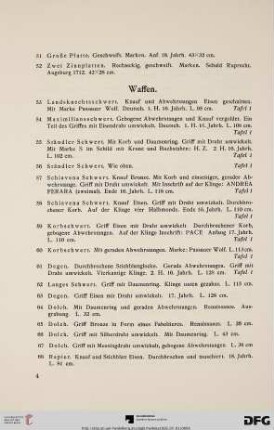 Waffen (Nr. 53-74)