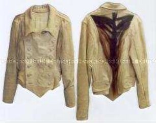 Lederjacke mit Zöpfen