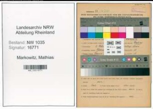 Entnazifizierung Mathias Markowitz , geb. 02.03.1905 (Haldenmeister)