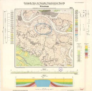 Geologische Karte der Deutschen Demokratischen Republik ; 3036 Wittenberge ; 1962 bearbeitet und herausgegeben vom Zenralen Geologischen Institut der Staatlichen Geologischen Kommission der DDR