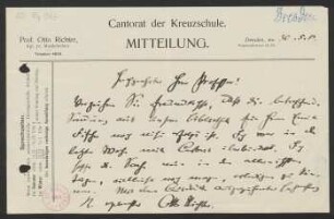 Brief an Unbekannt : 30.05.1913