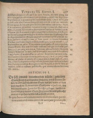 Articulus I. - Articulus VI.