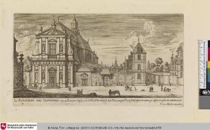 RECEUIL DES PLUS BEAUX EDIFICES ET FRONTISPICES DES EGLIZES DE PARIS, Le NOVICIAT DES IESVISTES, Bl. 9 [Ansicht des Noviziat der Jesuiten]