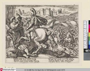 [Illustration zu Torquato Tasso, Gerusalemme liberata, zwanzigster Gesang; Jerusalem delivered, Canto XX; Das befreite Jerusalem, zwanzigster Gesang]