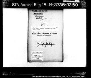 Die dem Peter F. Thiemann in Voßbarg gestattete Niederlassung als Krämer