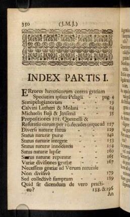 350-352, Index Partis I