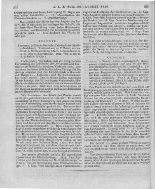 Blume, J. A.: Ueber mineralogisch-ökonomische Untersuchungen auf und in der Erde. Ein prakt. Handbuch f. Landwirthe ... Leipzig: Nauck 1829
