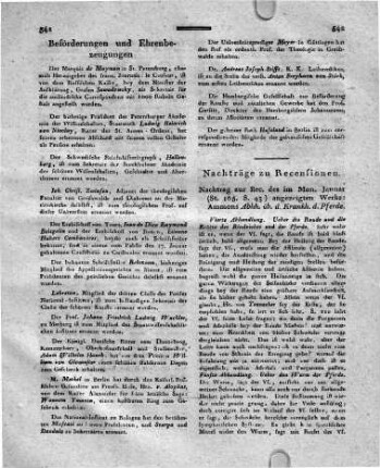Beförderungen und Ehrenbezeugungen