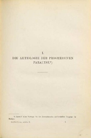 Arbeiten aus dem Gesammtgebiet der Psychiatrie und Neuropathologie, 2
