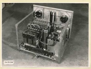 10-kW-Fernsehsender Nr. 507, Schrank B6 Einschub Heizgleichrichter, Foto 1954