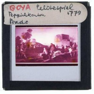 Goya, El juego de la pelota a pala (Pelotespiel)