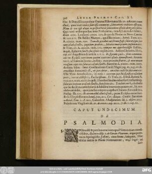 Caput Undecimum De Psalmodia.