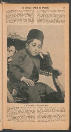 El nuevo shah de Persia