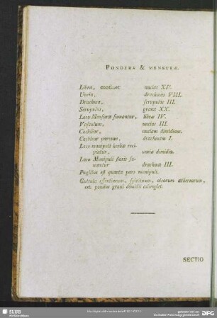 Pondera & Mensurae