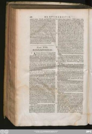 Cap. XVII. De Christo seipsum manducante.