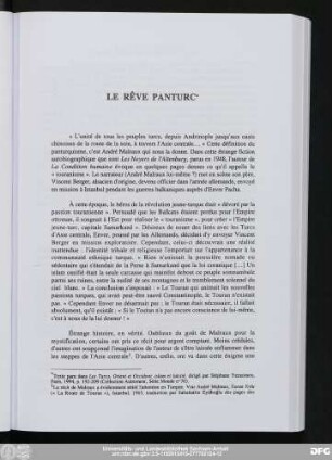 Le Rêve Panturc