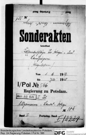Kassenanschläge der Polizei- und Landjägerei (Polizeikosten)