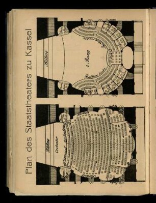 Plan des Staatstheaters zu Kassel