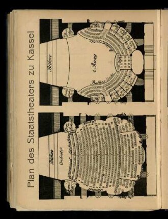Plan des Staatstheaters zu Kassel