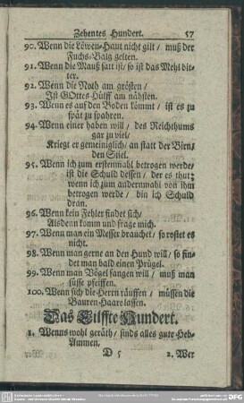 Das Eilffte Hundert