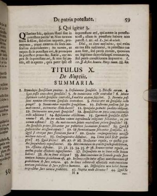 Titulus X. De Nuptiis
