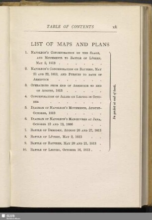 List of maps and plans