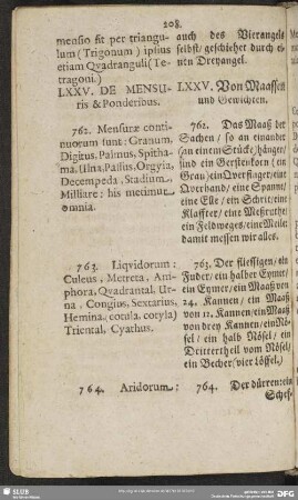 LXXV. De Mensuris & Ponderibus