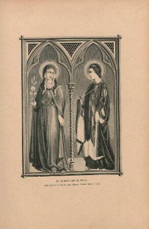 St. Elisabeth und St. Klara. Nach Simone di Martino gen. Simone Memmi (1284-1344)
