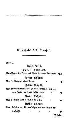 Uebersicht des Ganzen.