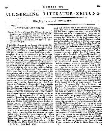 Unterhaltende theologische Lectüre, oder ausgesuchte Sammlung kleiner theologischer Abhandlungen von verschiednen Verfassern. - Leipzig : Hertel Bd. 1. - 1789
