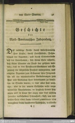 Geschichte der Nord-Americanischen Indenpendenz
