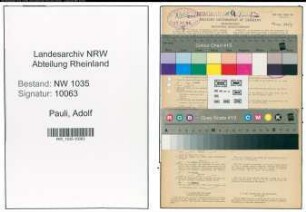 Entnazifizierung Adolf Pauli , geb. 07.10.1899 (Baumeister)
