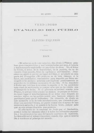 Verdadero Evangelio del Pueblo : XLIX - LII