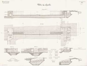 Wehr, Speele: Grundriss, Schnitte 1:100