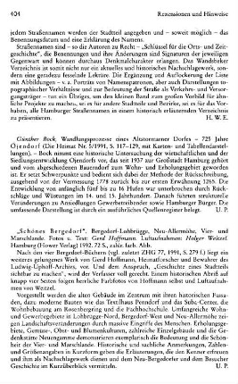 "Schönes Bergedorf", Bergedorf-Lohbrügge, Neu-Allermöhe, Vier- und Marschlande, Fotos und Text Gerd Hoffmann, Luftaufnahmen Holger Weitzel : Hamburg, Hower, 1992