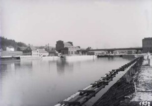 Staustufe Kachlet/Donau nach Fertigstellung