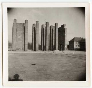 Deutsche Gartenschau 1950 auf dem Killesberg, Stuttgart: Bauarbeiten