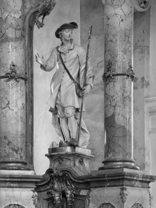 Simon-Magus-Altar — Rechte Säulenfigur: Heiliger Wendelin