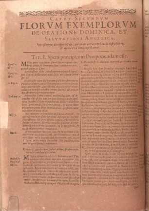 Capvt Secvndvm Florvm Exemplorvm De Oratione Dominca, Et Salvtatione Angelica.